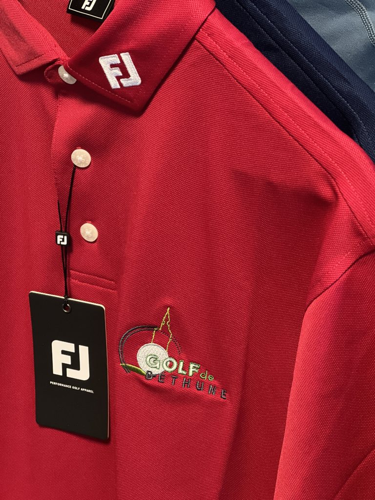 polo de golf FJ logoté